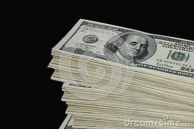 Stack of cash Stock Photo