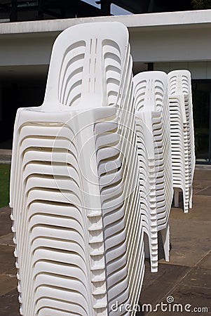 Stack of Chair Stock Photo