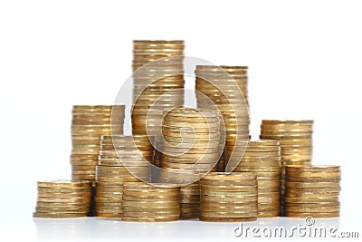 Stack of coins Stock Photo