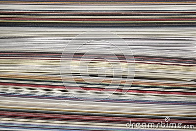 Stack of colored papers Stock Photo