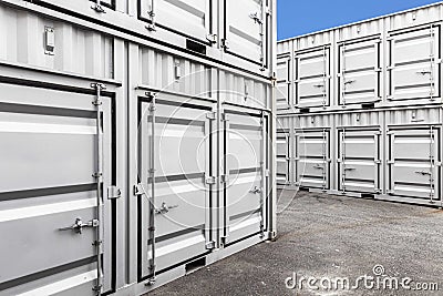 Container shipping at dockyard in the port industrial area Stock Photo