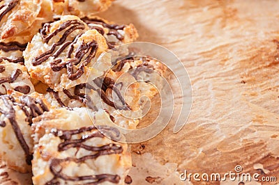 Stack of delicious fresh cookies Stock Photo