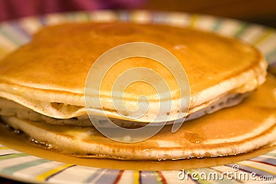 Stack of Delicious Pancakes Stock Photo