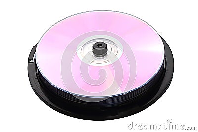 Stack of discs Stock Photo