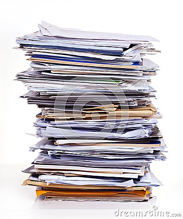 Stack of documents Stock Photo
