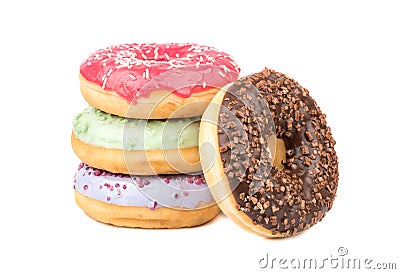 Stack of donuts Stock Photo