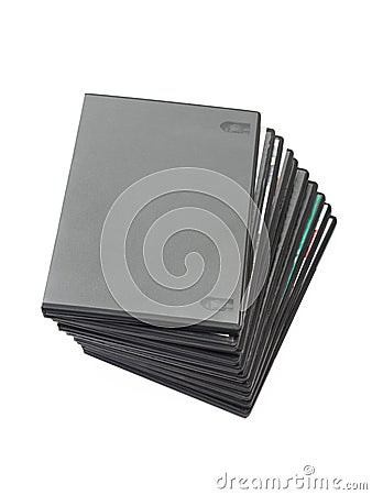 Stack of dvd Stock Photo