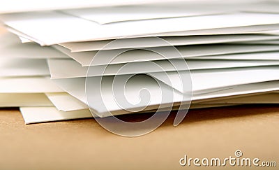 Stack of envelopes Stock Photo