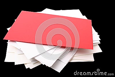 Stack of envelopes Stock Photo