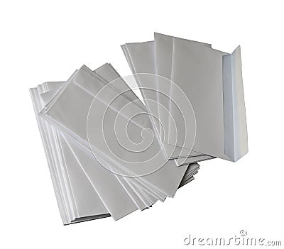 Stack of envelopes Stock Photo