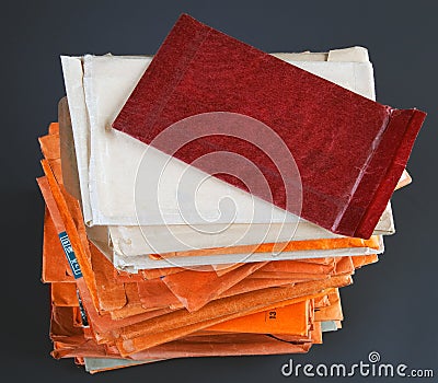 Stack of envelopes Stock Photo