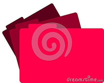 Stack Of Files Vector Illustration