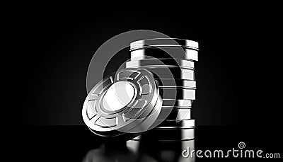 Stack of film reels Stock Photo