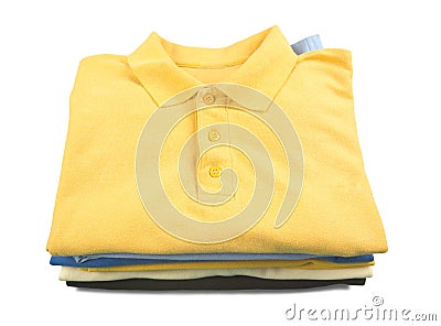 Stack of folded garments Stock Photo