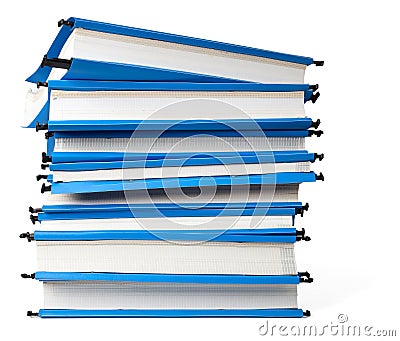 Stack of folders Stock Photo