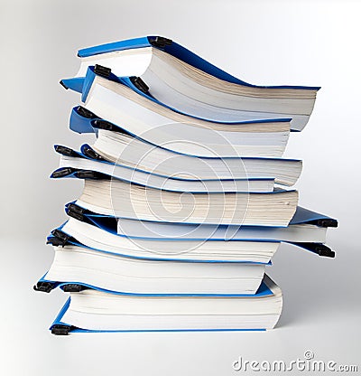 Stack of folders Stock Photo