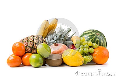 Stack of fruits Stock Photo