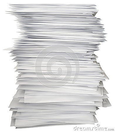 Stack of letters Stock Photo