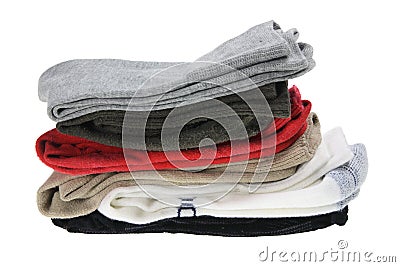 Stack of Men's Socks Stock Photo