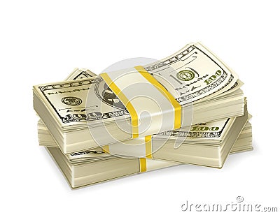 Stack of money Vector Illustration