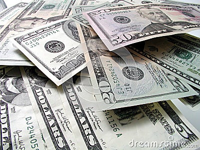 Stack of money Stock Photo