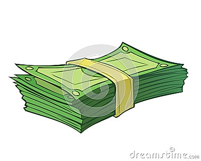 Stack of money Stock Photo