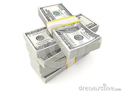 Stack of money Stock Photo