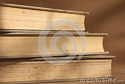 Stack of old books Stock Photo