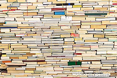 Stack of old books Stock Photo