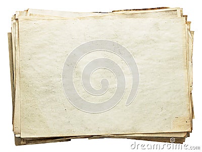Stack of old papers Stock Photo