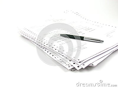 Stack of papers Stock Photo