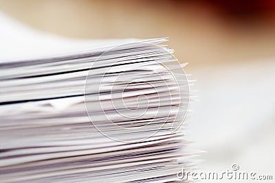 Stack of papers Stock Photo