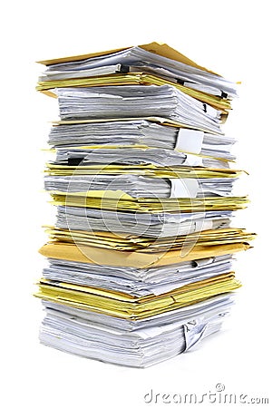 Stack of papers Stock Photo
