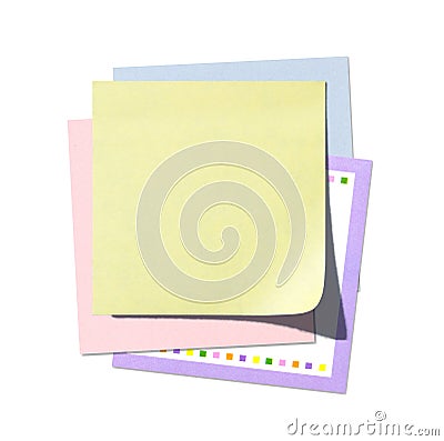 Stack of Post-it Notes With Copy Space Stock Photo