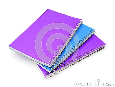 Stack of ring binder book Stock Photo