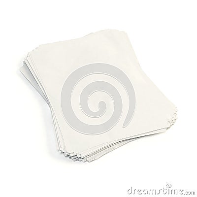 Stack white paper Stock Photo