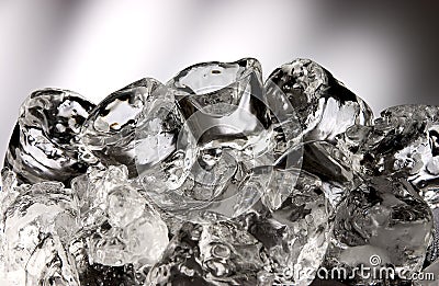 Stacked ice cubes Stock Photo