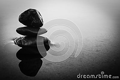 Stacked stones Stock Photo