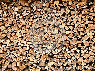 Stacked Wood Stock Photo