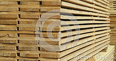 Stacked wood boards Stock Photo