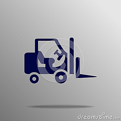 Stacker loader icon Stock Photo