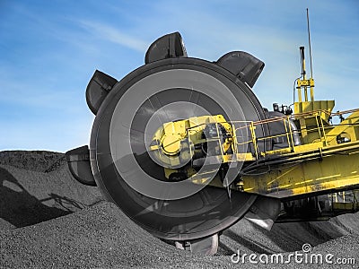 Stacker reclaimer Stock Photo