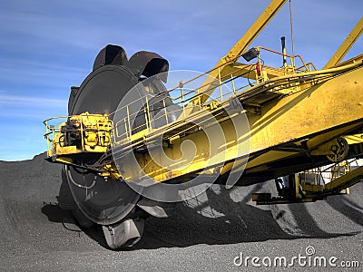 Stacker reclaimer Stock Photo