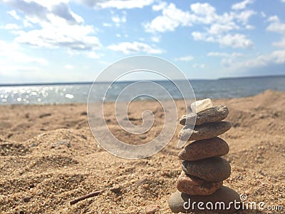 Stacking stones Stock Photo