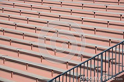 Stadium bleacher background Stock Photo