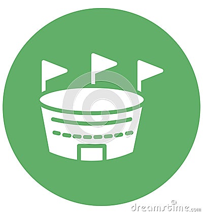 Stadium, cricket Vector that can be easily modified or edit Vector Illustration