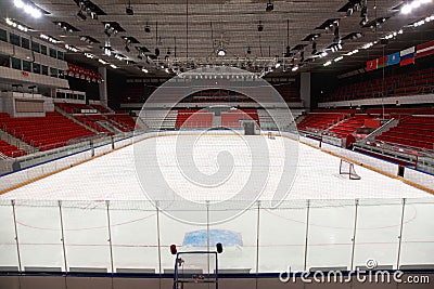 Stadium before hockey match Editorial Stock Photo