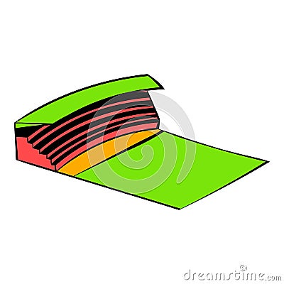 Stadium icon in icon cartoon Vector Illustration