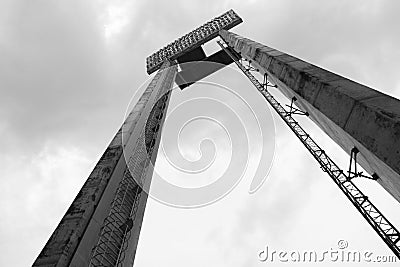 Stadium lamp Stock Photo