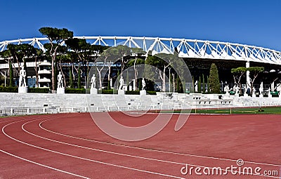 Stadium of the Marbles in Rome, Italy. Editorial Stock Photo
